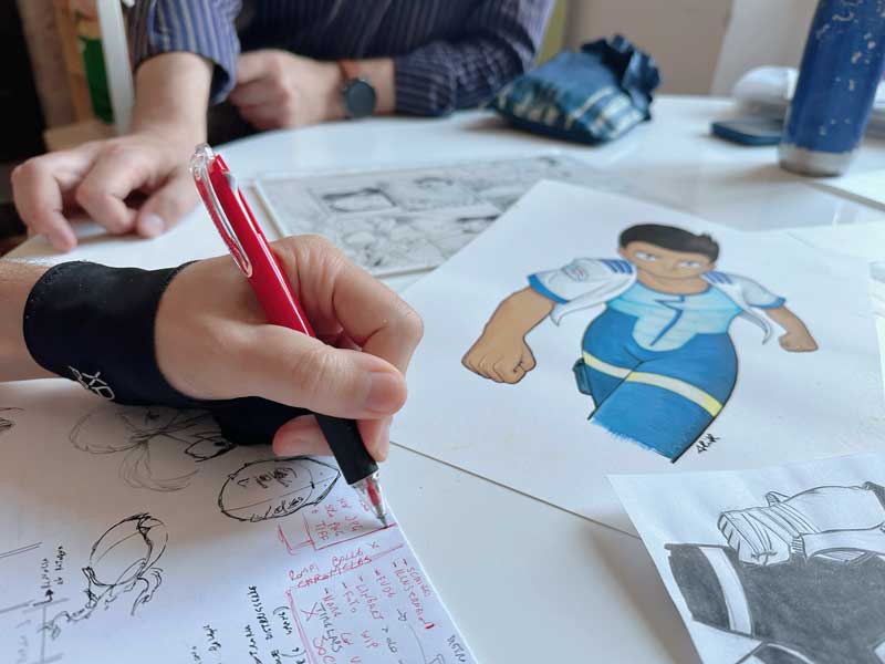 Manga Alice Boffa at work